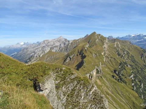 On the top of a mountain Stock Photos