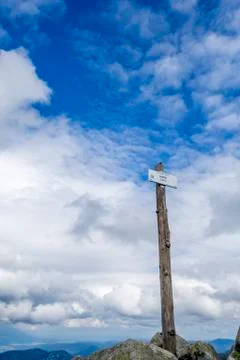 On top of the mountain Stock Photos