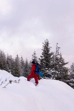 On top of the mountain 스톡 사진