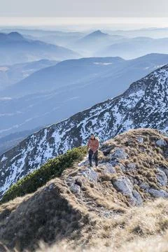 Top of the mountain 스톡 사진