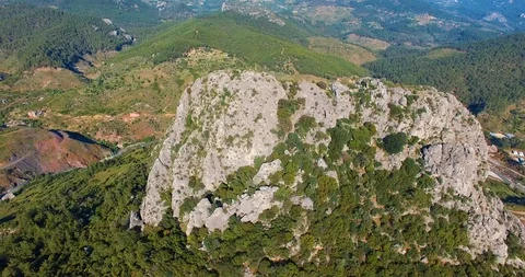 Top of the Mountain View Stock Footage 130084033