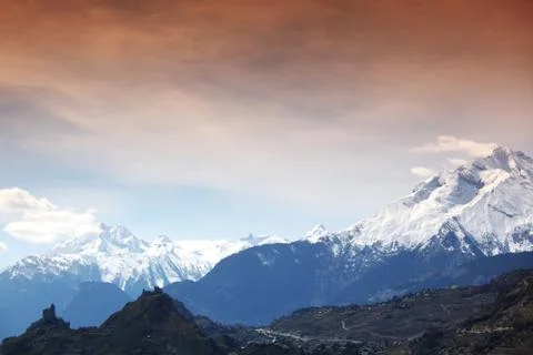 Top of mountains Foto stock