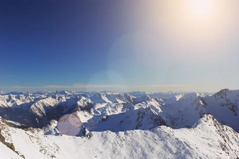 Top of mountains Foto stock