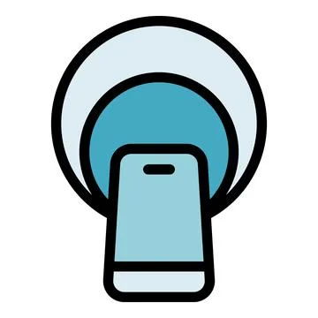Top mri icon vector flat Stock Illustration