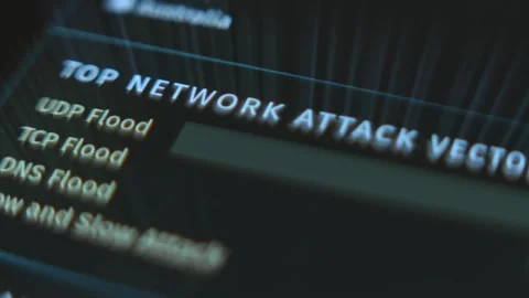 Top network attack directions and Top application violations Stock Footage 304576668