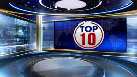 Top news Virtual studio Illustrazione stock