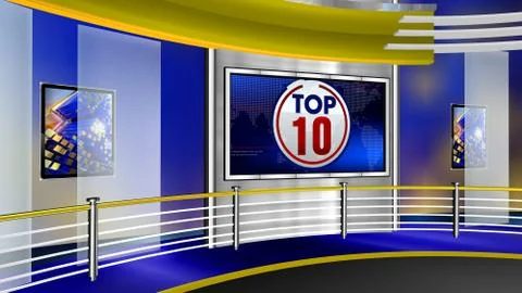 Top news Virtual studio Illustrazione stock