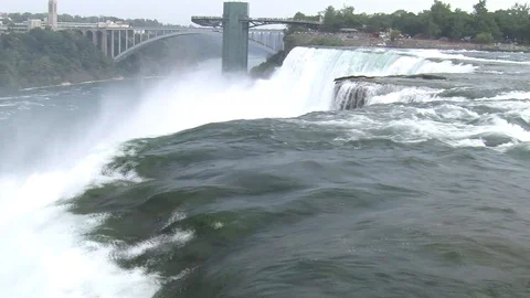 Top of Niagara Falls Stock Footage 93783056