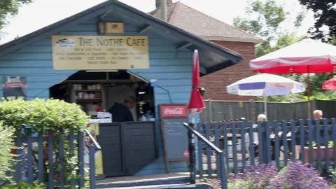 Top nothe cafe external 库存影片 137237417
