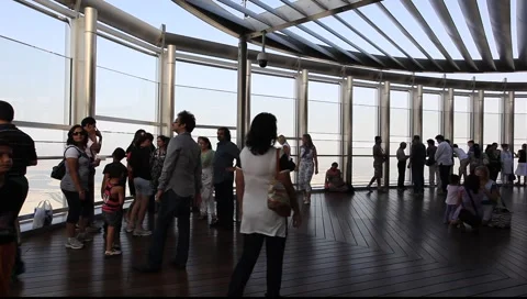 At the Top - the observation deck of Burj Khalifa, Dubai Видео 6930447