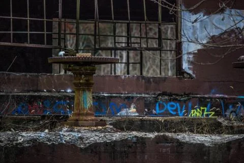 Top of old power dam Stock Photos