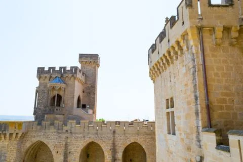 Top of Olite castle Stock Photos