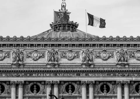 The top of the Opera in Paris Stock Photos
