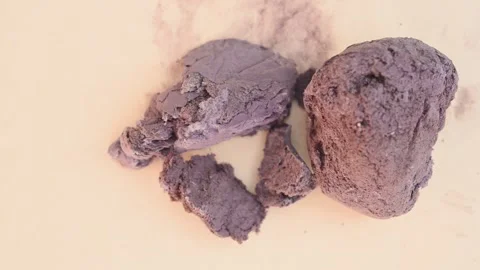 Top pan herb MaBo or Lasiosphaera Calvatia or Puff-ball Stock Footage 254455482