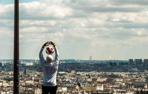 On top of Paris Foto stock