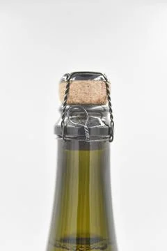 The top part of the wine bottle Stock Photos