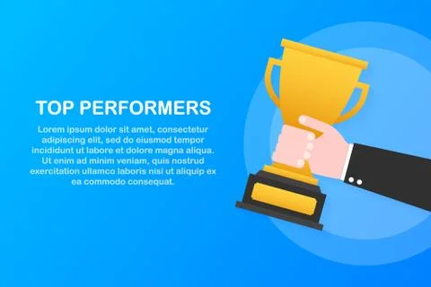 Top Performers. Website template designs. Vector illustration concepts for we 스톡 일러스트