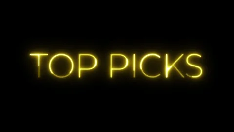 Top Picks: Neon Yellow Text on Black Background Stock Footage 295991471