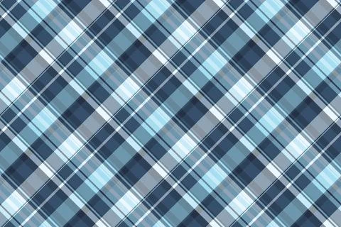Top plaid background vector, scarf pattern seamless texture. Group textile .. Stock Illustration