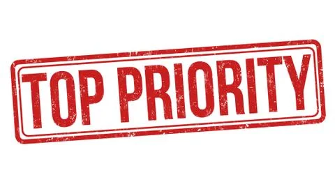 Top priority grunge rubber stamp Stock Illustration