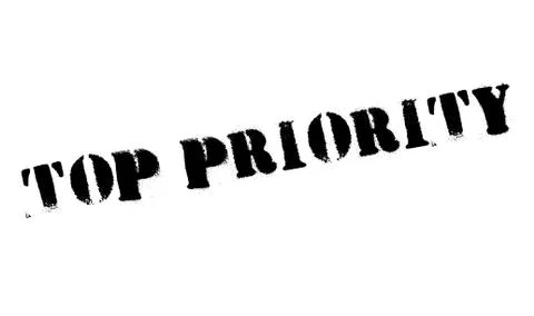 Top Priority rubber stamp Stock Illustration