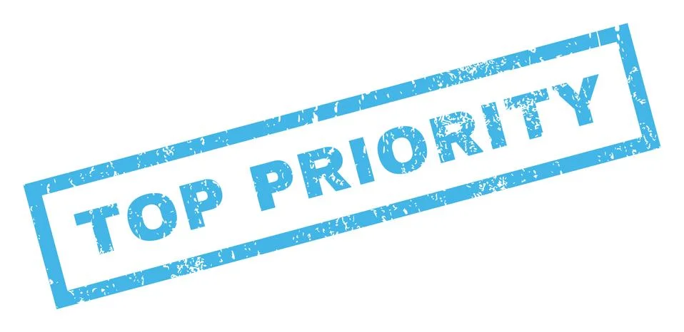 Top Priority Text Rubber Seal Stamp Watermark Stock Illustration