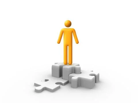 Top of the puzzle Stock Illustration