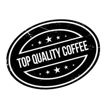 Top Quality Coffee rubber stamp Stock-Illustration