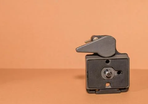 Top of quick release tripod head Stock Photos
