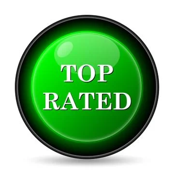  top rated  icon. internet button on white background.. Stock Illustration