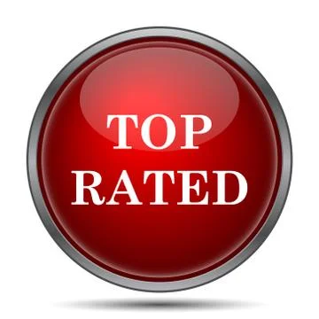 Top rated  icon. Internet button on white background.. 스톡 일러스트