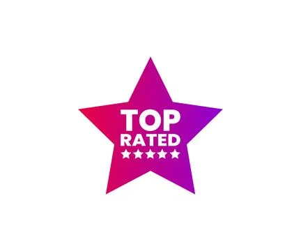 Top Rated Review E-commerce Marketing Discount Offer Design Vector Illustration Stock Illustration