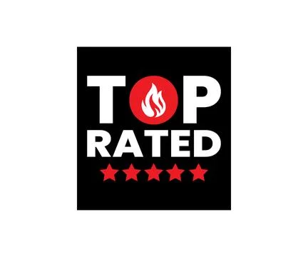 Top Rated Review E-commerce Marketing Discount Offer Design Vector Illustration Stock Illustration