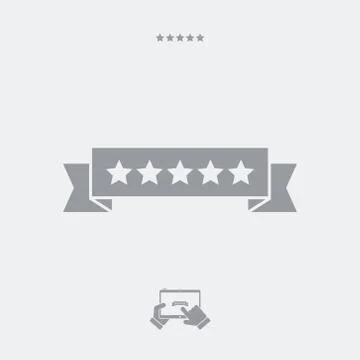 Top rating web icon Illustration