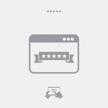 Top rating web icon Illustration