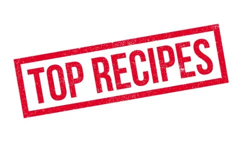 Top Recipes rubber stamp Illustrazione stock