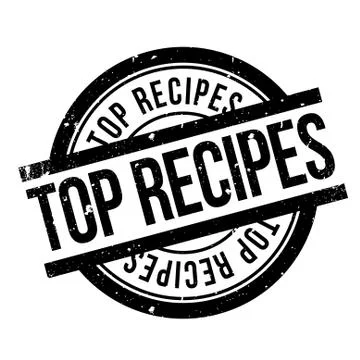 Top Recipes rubber stamp Stockillustratie