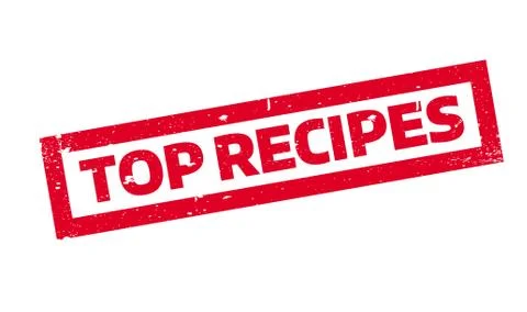 Top Recipes rubber stamp Stock Illustration