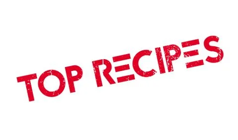 Top Recipes rubber stamp 스톡 일러스트