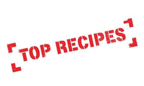 Top Recipes rubber stamp Stock Illustration