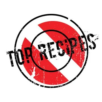 Top Recipes rubber stamp Stock Illustration