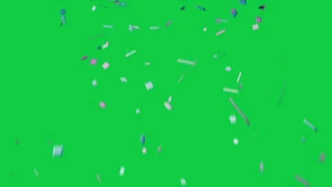 Top release sending 3D pastel confetti falling, rotating and showing tone shifts Stock Footage 337506310