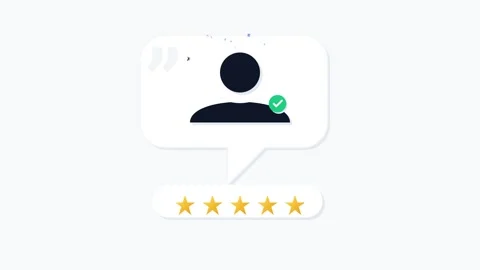 Top Reviewer Five Star Client Testimonial Animation Stock Footage 331901990