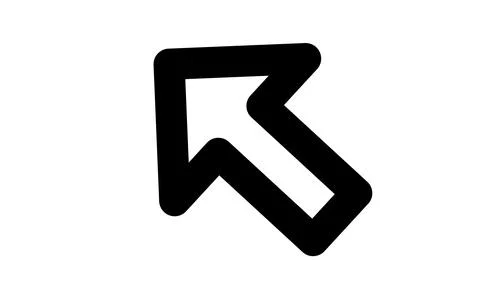 Top right arrow icon Stock Illustration