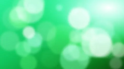 Top Right Flare Bokeh Stardust Abstract Background in Emerald Green Palette.. Stock Illustration