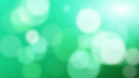 Top Right Flare Bokeh Stardust with Smooth emerald Gradient Flow Backdrop. Stockillustratie