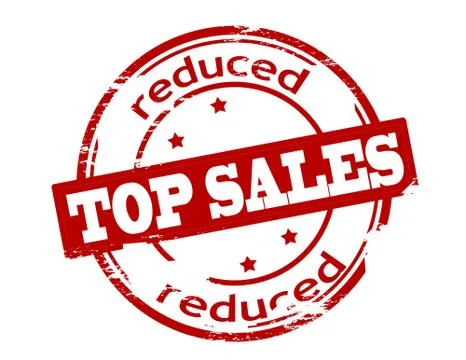 Top sales reduced Stock Illustration