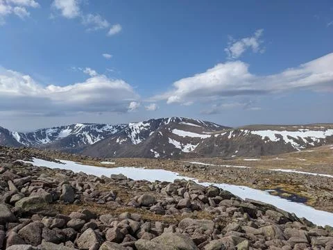 Top of a Scottish Mountain Stock Photos