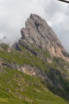 Top of the Seceda mountain Stock Photos