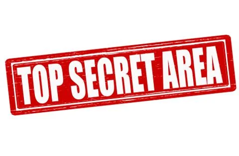 Top secret area Illustrazione stock